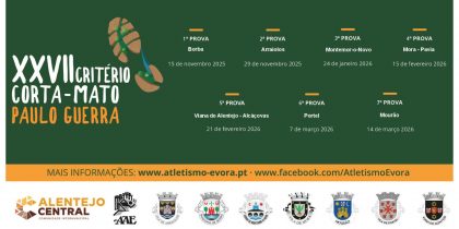 Alcáçovas palco da 5ª prova do Critério Corta-Mato Paulo Guerra